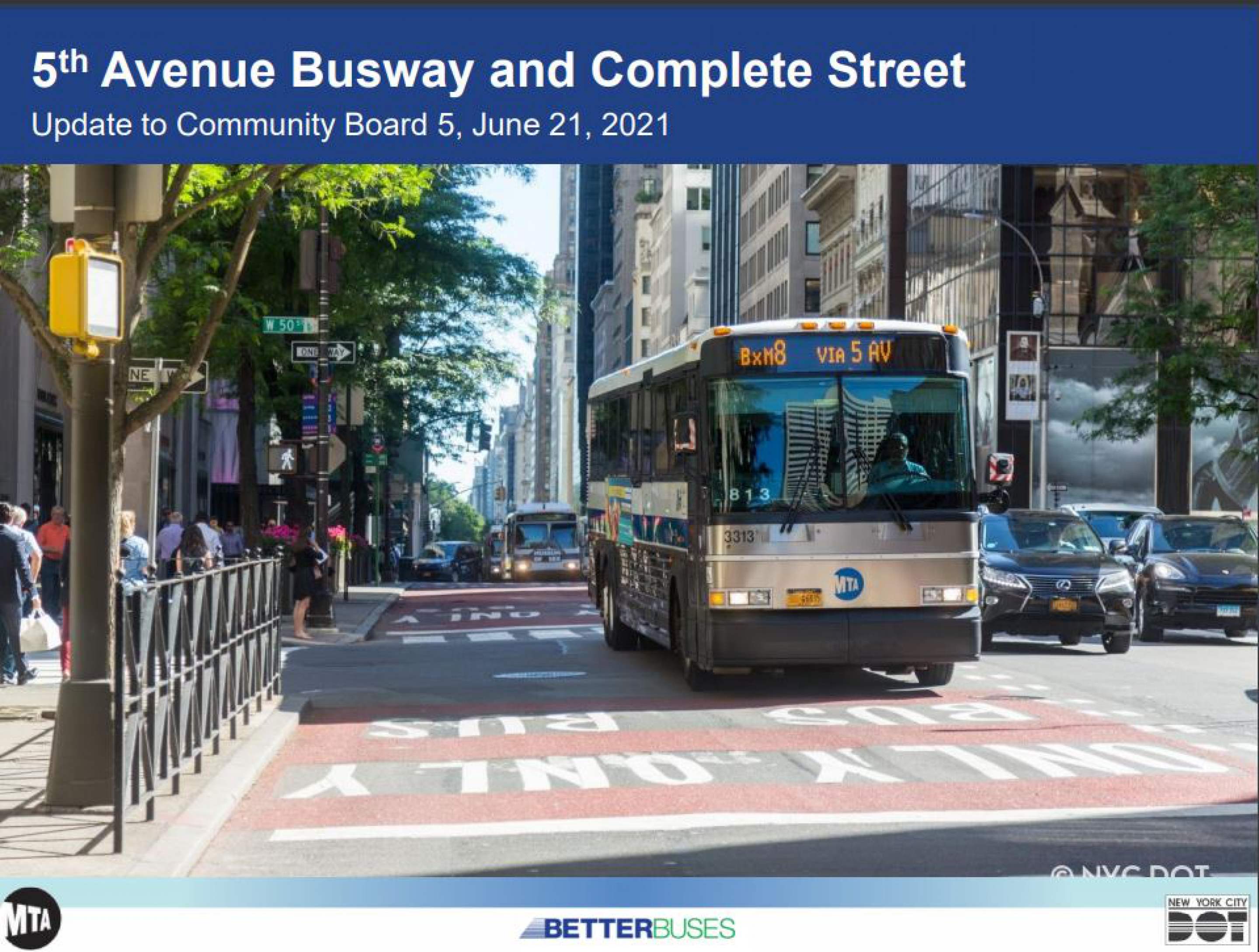 Banner Photo: 5th Avenue Busway and Complete Streets Proposal