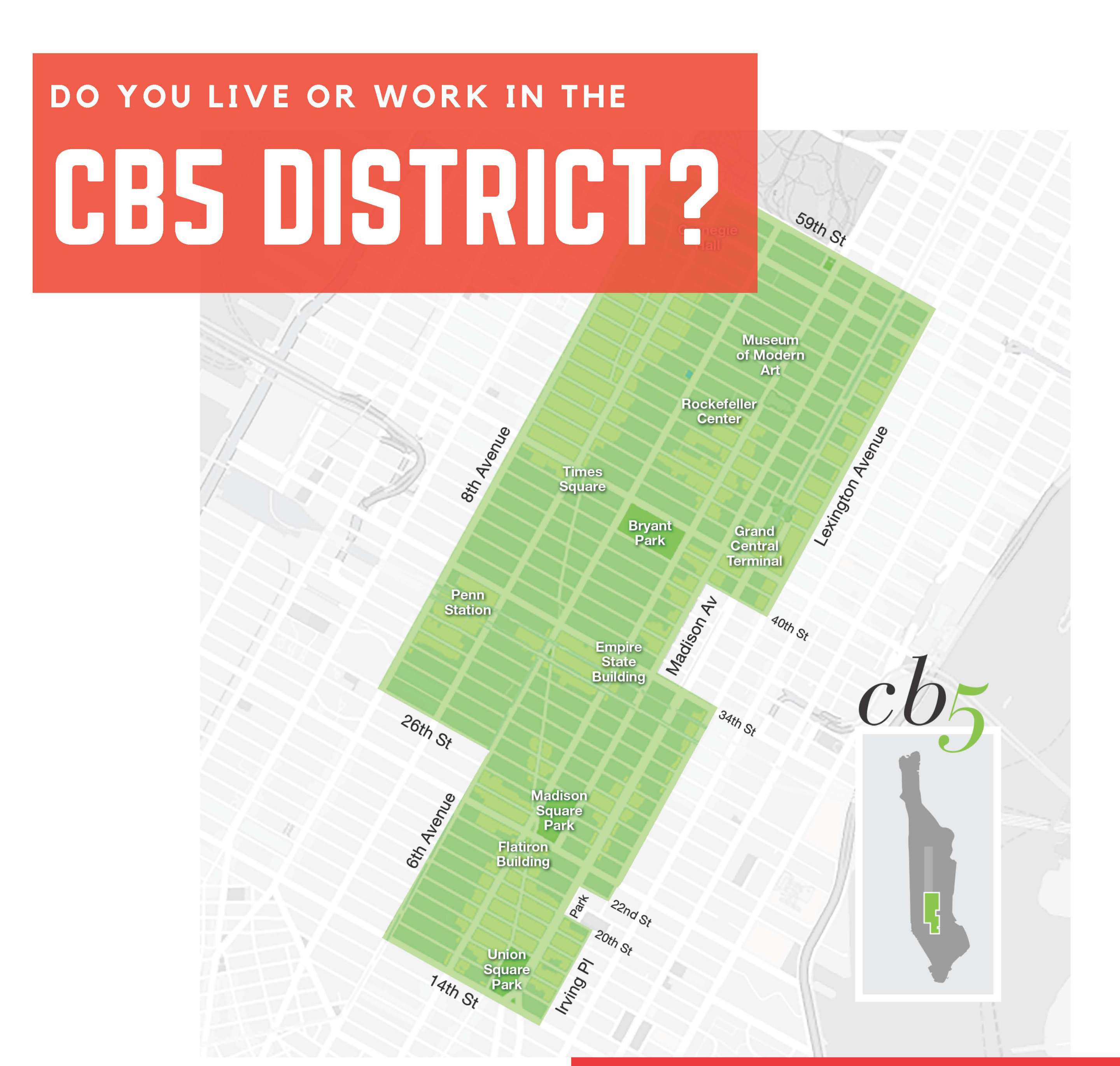 Banner Photo: CB5 District Survey 